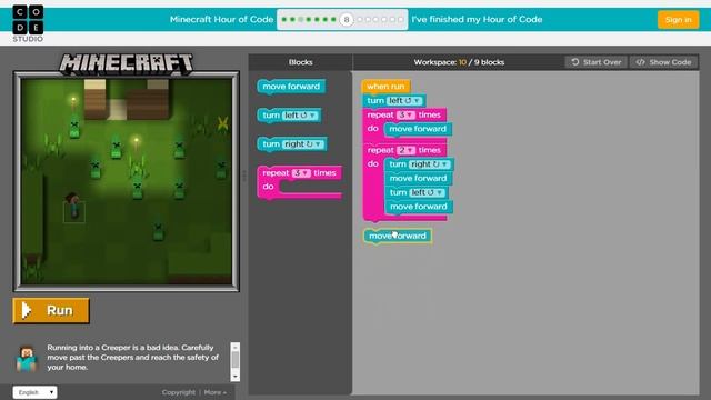 Minecraft: HOUR OF CODE (Coding Game) смотреть онлайн