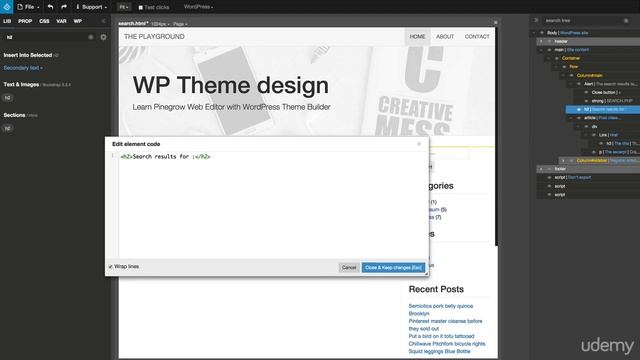10 How to create the SEARCH PHP Template смотреть онлайн