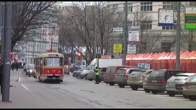 Moscow museum tram Tatra T3SU 481 смотреть онлайн