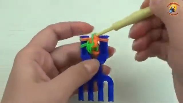 Браслет из резинок Тротуар Просто и красиво! Плетение Loom Bands смотреть онлайн