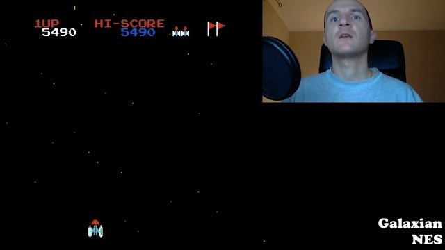 Galaxian. NES. Геймплей смотреть онлайн