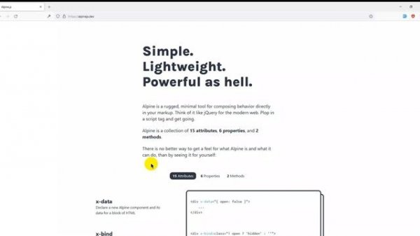 Introduction - Alpine.js - 01