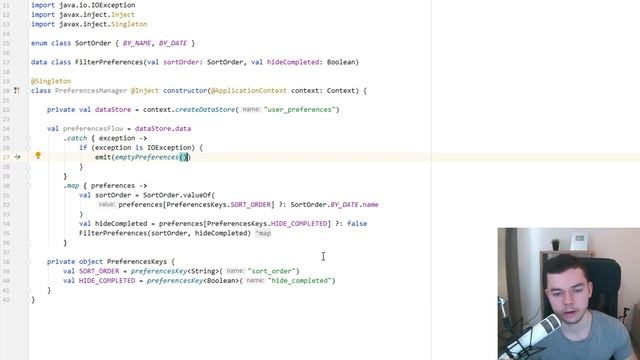 Saving Data with Jetpack DataStore - MVVM To-Do List App with Flow and Architecture Components #8 смотреть онлайн