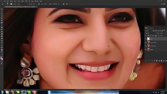 mixer brush tool photoshop cc digital painting ||digital painting tutorial photoshop смотреть онлайн