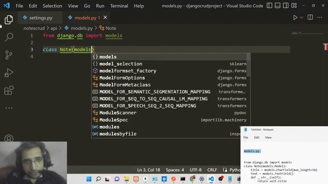 Build a Django Notes CRUD REST API Using MongoDB Database in Browser Full Project For Beginners смотреть онлайн