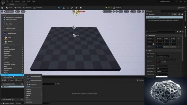 6 Панель Браузер содержимого в Unreal Engine (The Content Browser)
