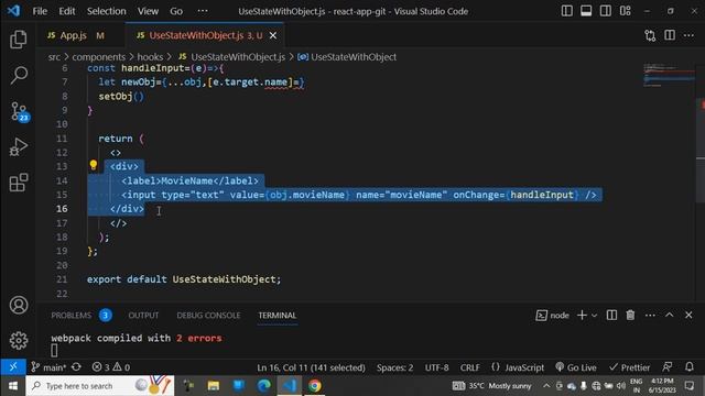 Part-9: useState() Hook method With Object in react js. #like #share #subscribe #viral #reactjs смотреть онлайн