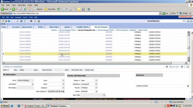 Siebel CRM - Project 1 (part 2, Version 2) (Related Service Requests) смотреть онлайн