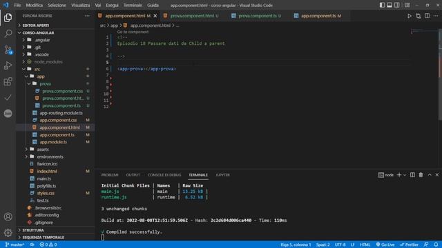 Passare dati da componente Child al Parent - Angular Tutorial Italiano 18 смотреть онлайн