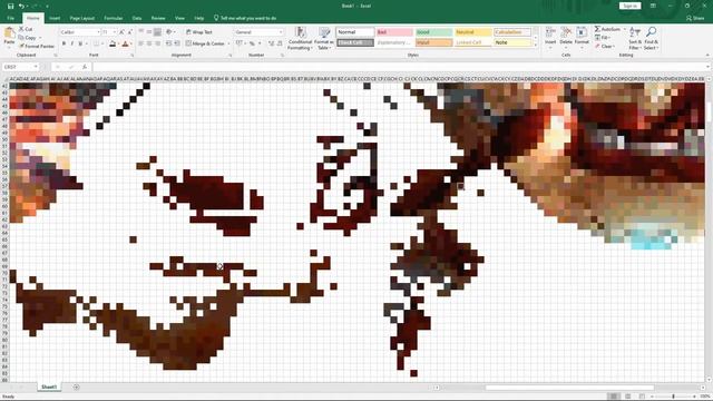 Железный человек в Ms. Excel. Автор PixelPope. смотреть онлайн