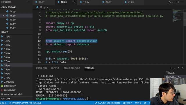 Principal Component Analysis in Python смотреть онлайн