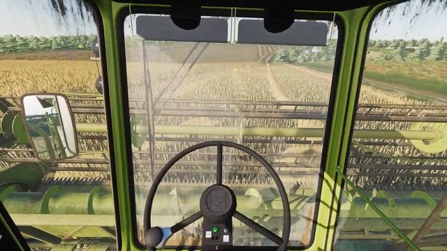 Уборка пшеницы на ДОН 1500Б! ЗИЛ, Кировец K-701P | Карта Кошмак FS19 смотреть онлайн