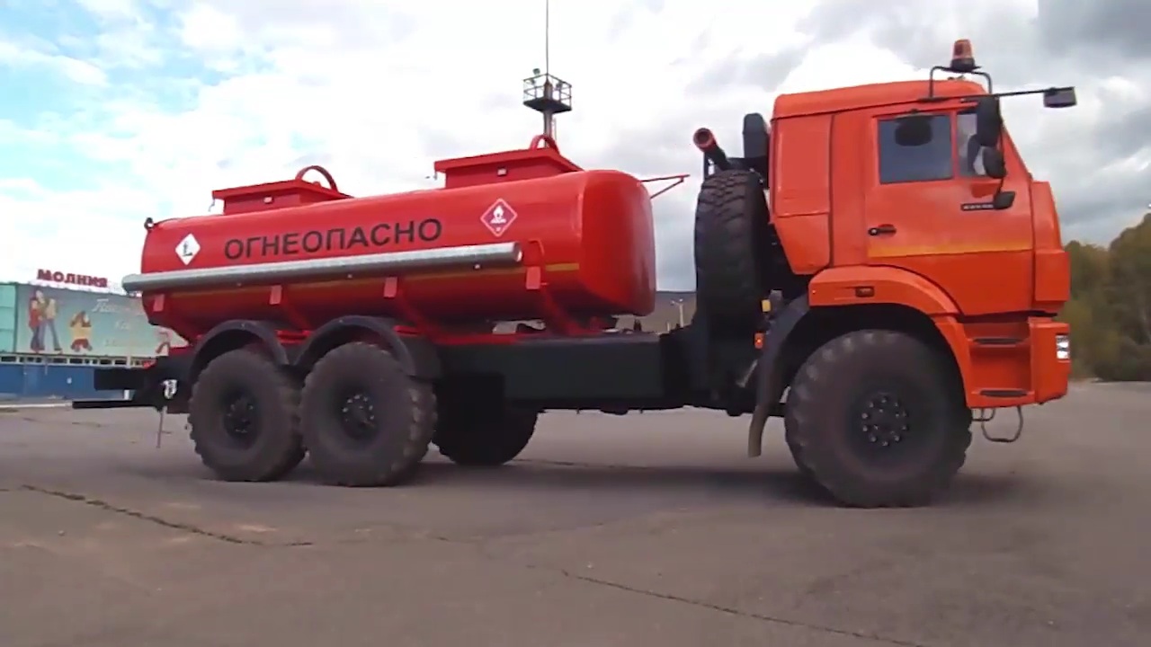 Автотопливозаправщик АТЗ-10 на шасси КАМАЗ-43118 (компания Вектор) смотреть онлайн
