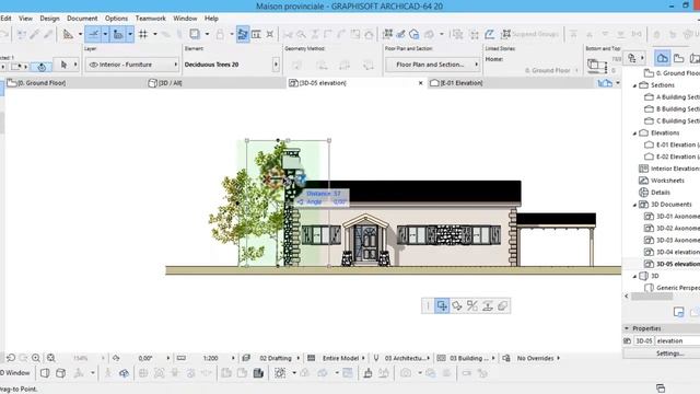 Coloured elevation in Archicad смотреть онлайн