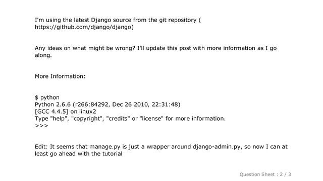 Django : manage.py not present in Django project смотреть онлайн