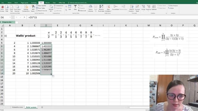 John Wallis' product formula to approximate "pi/2" | Algebraic Calculus One | Anna Tomskova смотреть онлайн
