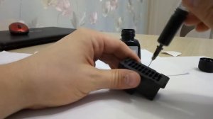 Заливка картриджа PG 445 простыми чернилами