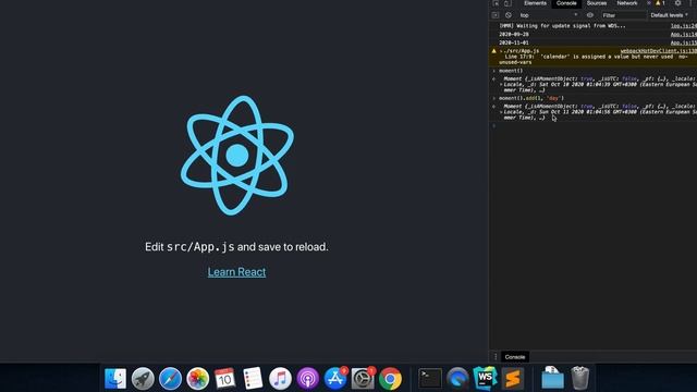ReactJS Calendar #1 Пишем календарь. Общая механика, подключение moment.js смотреть онлайн