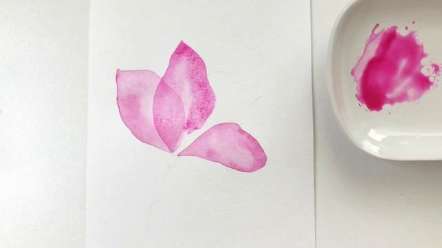 ЛЕССИРОВКА / акварельная техника / рисуем цветок смотреть онлайн