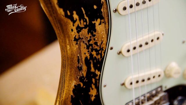 Fender Custom Shop Ltd. Edition 63 Stratocaster Super Heavy Relic Black gear demo смотреть онлайн