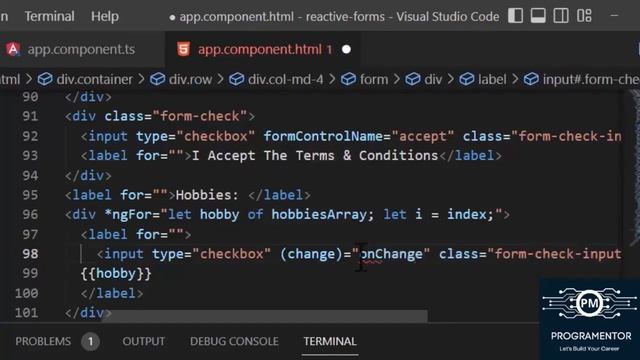 45 | Multiple Check Boxes In Reactive Forms Angular | Angular Reactive Forms | Angular (Hindi/Urdu) смотреть онлайн
