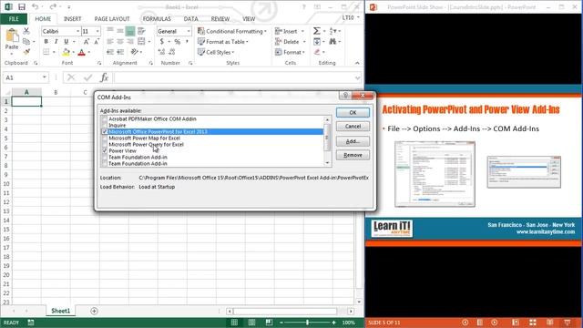 Learn Excel 2013 : How to Install Power Map And Power Query смотреть онлайн