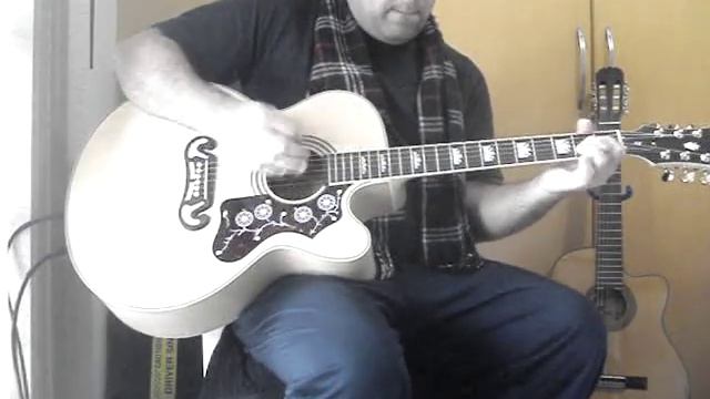 Tom Morossino - Blues at home! (Epiphone EJ200CE guitar) смотреть онлайн