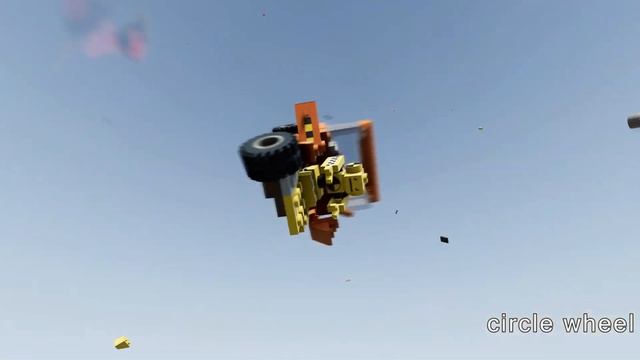 Car vs 30 giant bollard | Obstacle Challenge #15 | BeamNG Drive | Circle Wheel смотреть онлайн