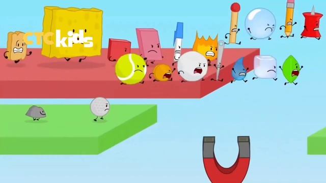 Начало интро BFDI на телеканале CTCkids . произошло 11 мая 2023 года