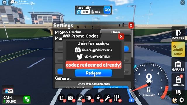 Roblox Drive World New Codes March 2023 смотреть онлайн