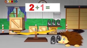 Развивающий мультфильм для детей Ёжик Жека учится считать и складывать числа