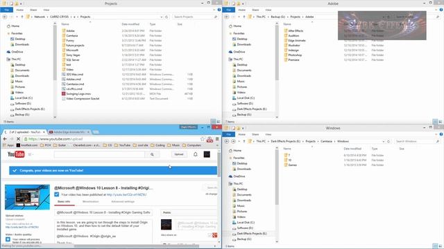 @Microsoft @Windows 10 Lesson 9 - Snap Dock Open Windows On Corners Of Desktop смотреть онлайн