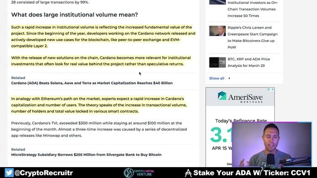 CARDANO DEMAND SKYROCKETS AS WHALES BUY ADA смотреть онлайн
