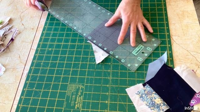 Sewing Using Small Pieces Of Fabric. Easy Patchwork Block. For Beginners. Patchwork Quilt Pattern