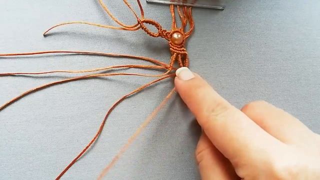 Diy macrame necklace|How to make a thread necklace with beads|tutorial|micro maćrame смотреть онлайн