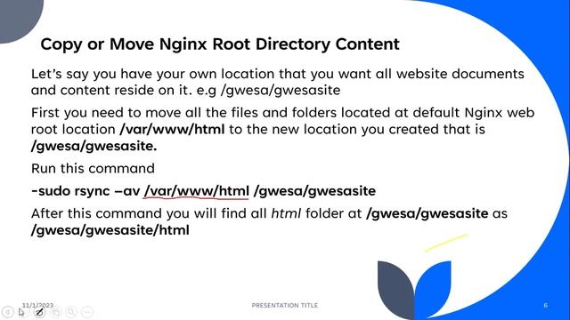 How Move Nginx a Default Web Root to new Location?? смотреть онлайн