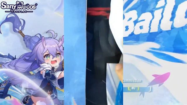 【SanyMuCos】Honkai: Star Rail Bailu Cosplay Costume Plus Size Detail Show смотреть онлайн