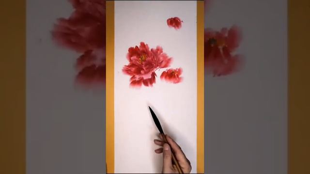 peony Chinese Painting TikTok смотреть онлайн