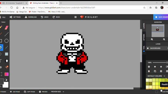 EDITANDO : SANS UNDERFELL SPRITE PIXEL ART (MI VERSION) смотреть онлайн