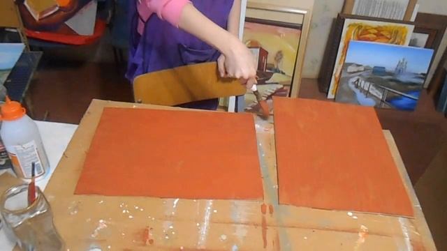 АРТ студия. Сланцы. Грунтуем оргалит под живопись. смотреть онлайн