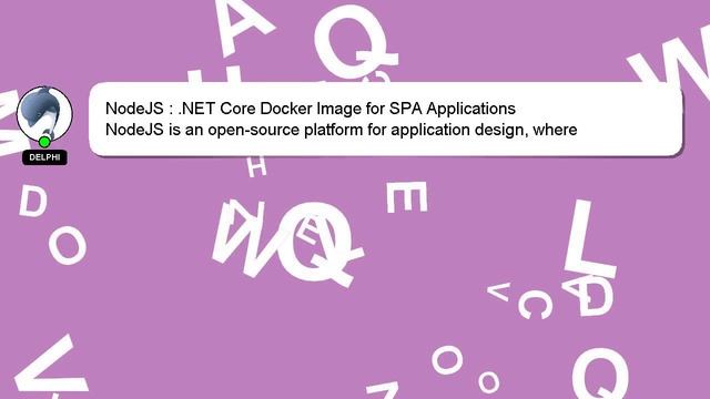 NodeJS : .NET Core Docker Image for SPA Applications смотреть онлайн