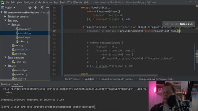 Update provider data with data validation - Project: Authentication - Part 9 смотреть онлайн