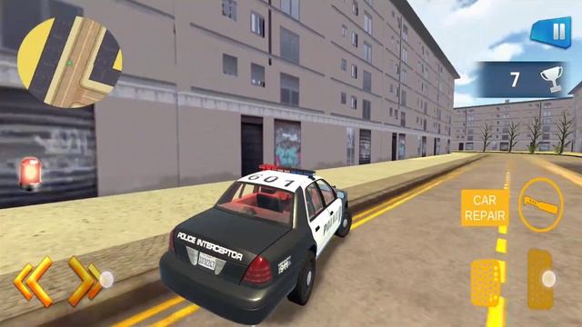 Симуляторы автомобилей - Us Police Sim Удивительные симуляторы вождения автомобилей Android Геймпле смотреть онлайн