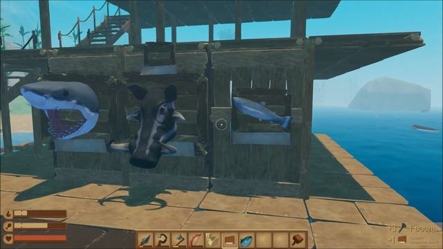Raft (Update 9.05 Hotfix) - Как Найти ОГРОМНЫЙ ОСТРОВ ? ПОЙМАЛИ КОЗЛА И КАБАНА ?  #22