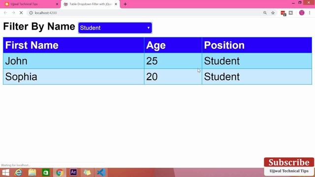 Table Dropdown Filter with jQuery || How to Use External and Custom JavaScript || Angular Tutorial смотреть онлайн