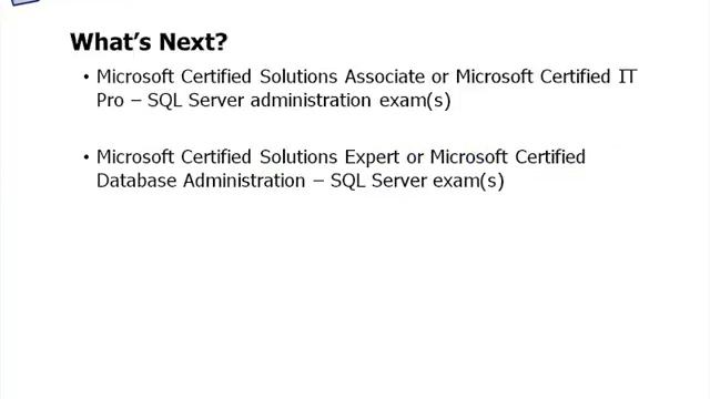 Next Steps | MSSQL Server Tutoria| MSSQL| T-SQL | Basics SQL | SQL SERVER смотреть онлайн
