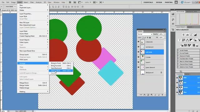 64 Adobe Photoshop Cs5 Layer Arrange အကြောင်းသင်ခန်းစာ смотреть онлайн