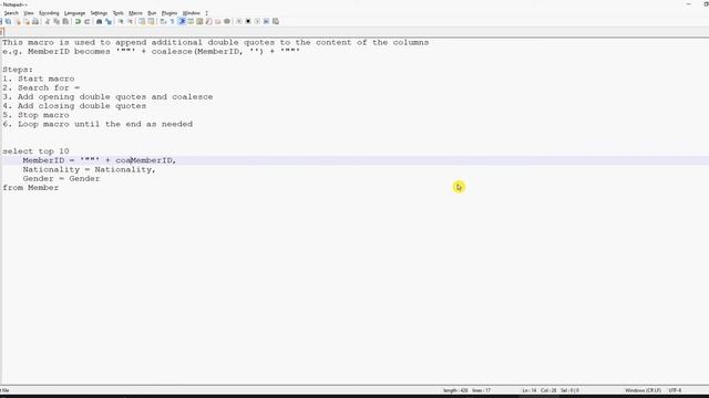 Using Macro in Notepad++ смотреть онлайн