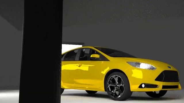 Blender 2.69 Cycles Render of a 2013 Ford Focus ST смотреть онлайн