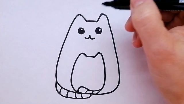 как нарисовать кота пушина с котёнком смотреть онлайн